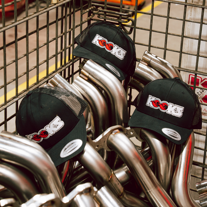 KOOKS Black Snapback White Logo Hat - KOOKS Black Snapback - White Logo Hat