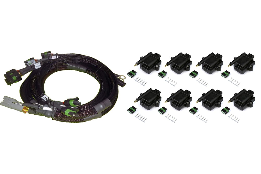 Haltech 8 channel Hi Output Ignition Coil & Harness Kit GM
