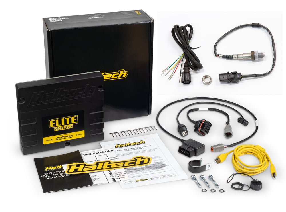 Haltech Elite plug and play ECU kit with vehicle-specific adaptor harness