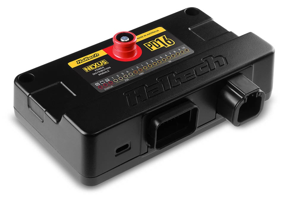 Haltech PD16 power distribution module for race car wiring