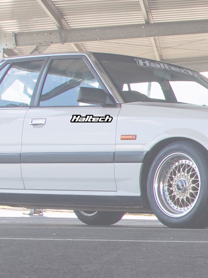 Haltech Haltech Sticker 200mm - Black & White