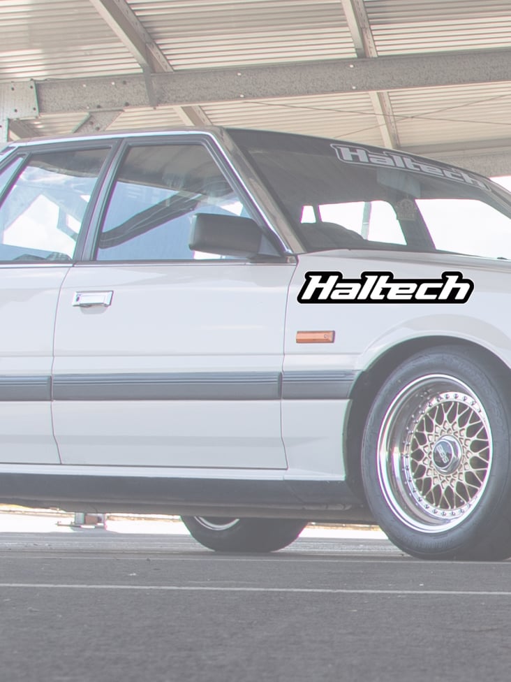 Haltech Haltech Sticker 400mm - Black & White