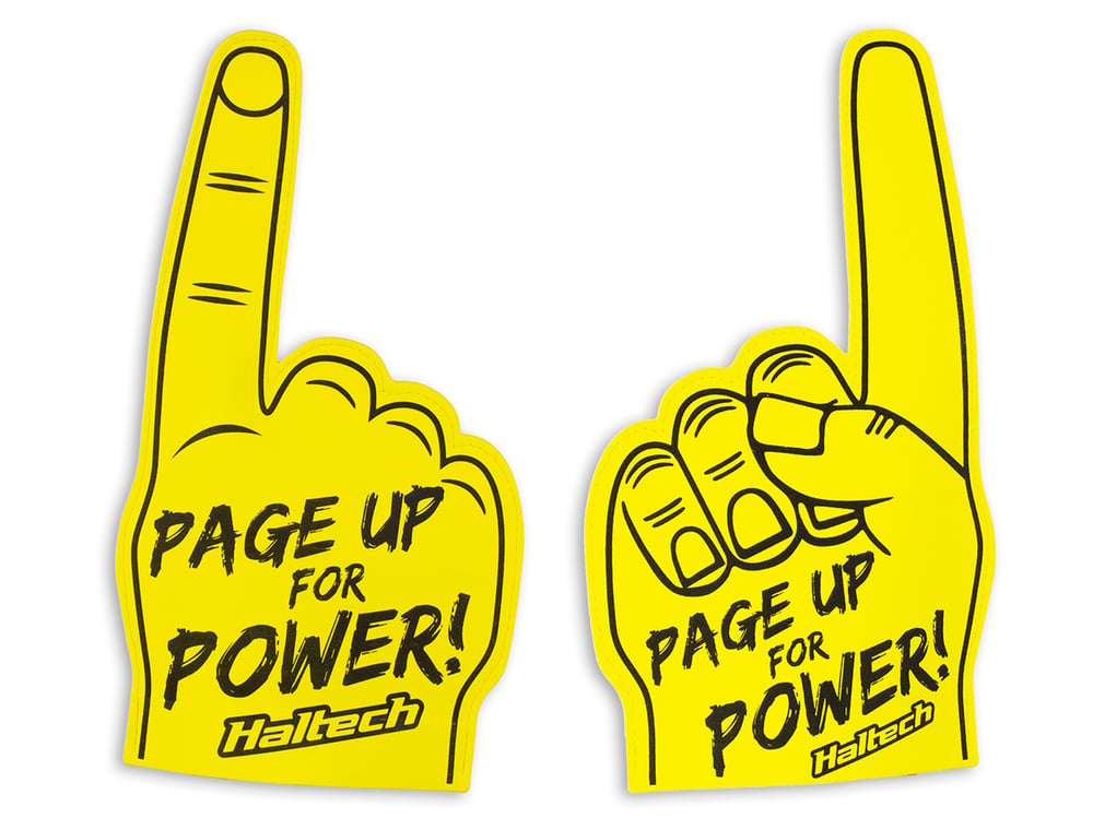 Haltech Haltech "Page Up for Power" Foam Finger