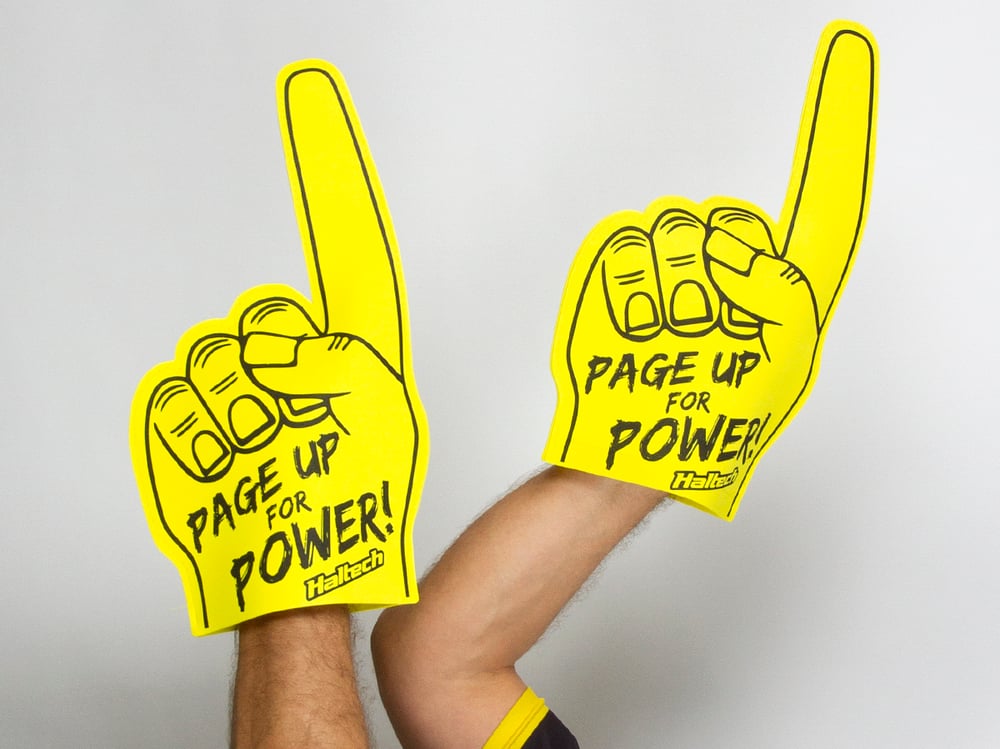 Haltech Haltech "Page Up for Power" Foam Finger