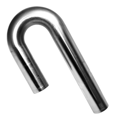 Coude en J à 180° en acier inoxydable 304 de 2 pouces. Tube cintré à la mandrin de calibre 18. CLR de 3 pouces.