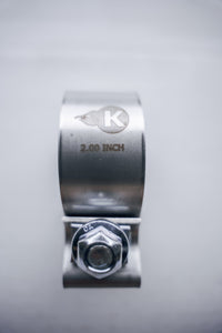 Collier de serrage à bande en acier inoxydable 2" - Collier de serrage à bande en acier inoxydable 2" pour raccords à joint coulissant cranté.