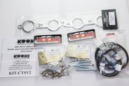 1-7/8" Headers & 3" Catted X-Pipe - 1-7/8" Stainless Headers & Catted Stainless X-Pipe. 2009-2015 Cadillac CTS-V.
