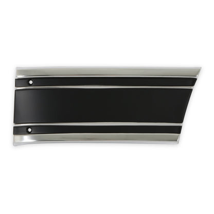 69-72 FENDER MOLDING, LWR FRT LH-BK - Brothers Trucks  Fender Molding - Lower - Front of Wheel - Black-  Left