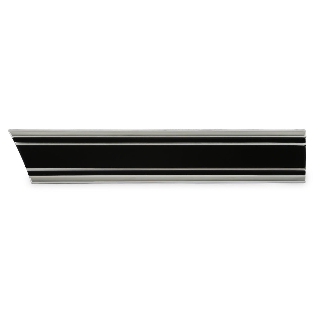 69-72 BLZR BODY MOLDING  FRT RH BK - Brothers Trucks  Bedside Molding - Front of Wheel - Black - Right