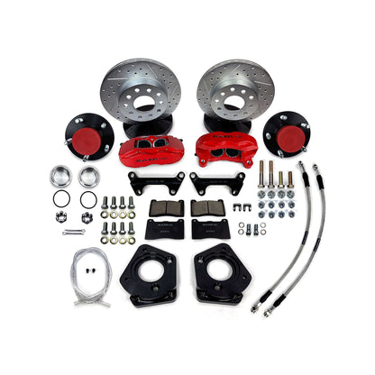 Baer Brakes 11" SS4 Alum Hub, Front Brake Kit, Red, SDZ