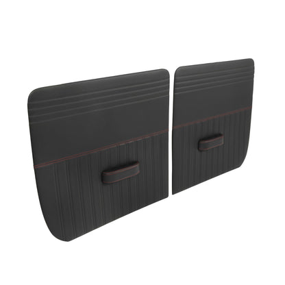 Panneaux de porte sport personnalisés Brothers Trucks - Coutures noires et rouges - Paire