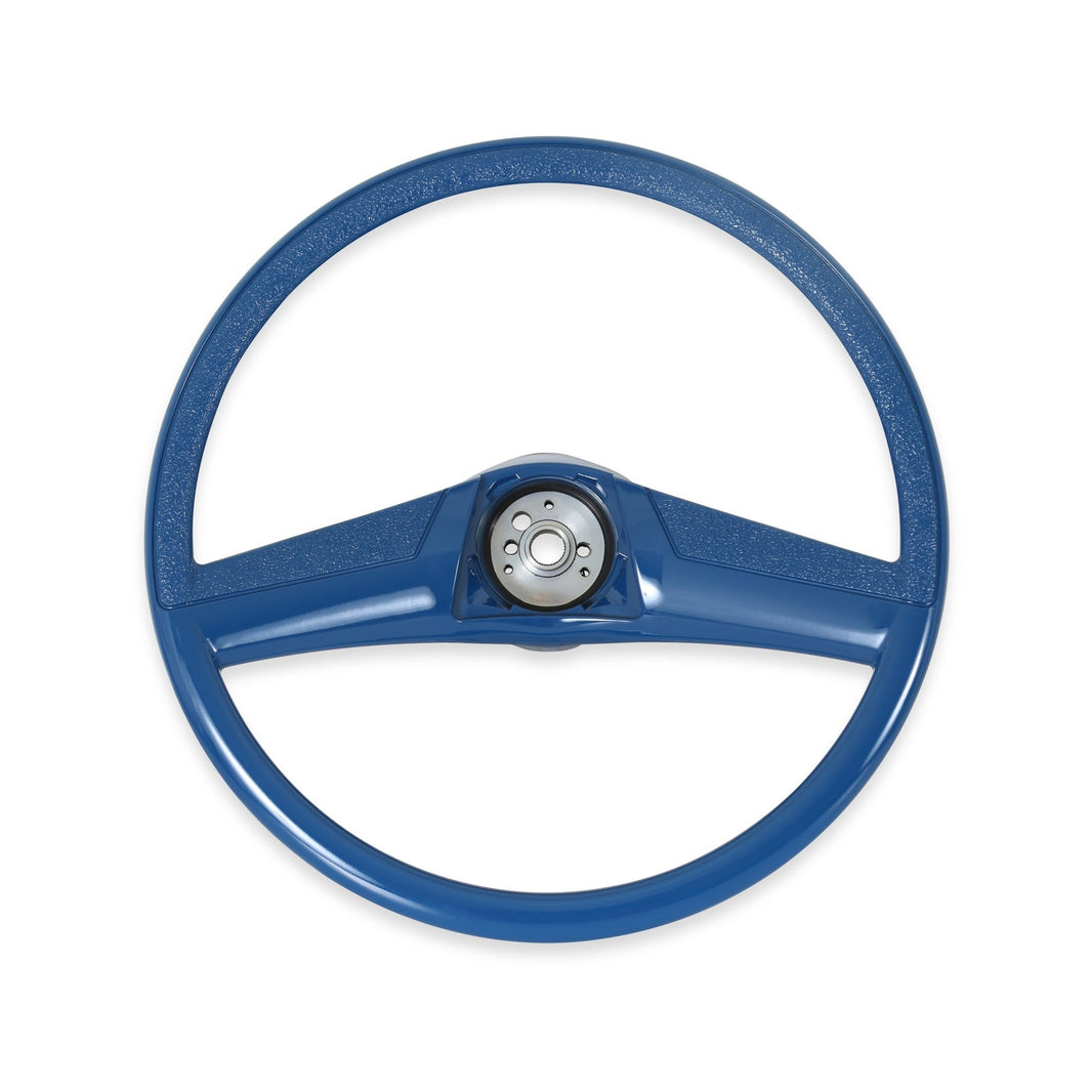 69-72 CHVY STEERING WHEEL- CUST DIA-15" - Brothers Trucks Steering Wheel -  Custom Diameter - 15-inch - Blue