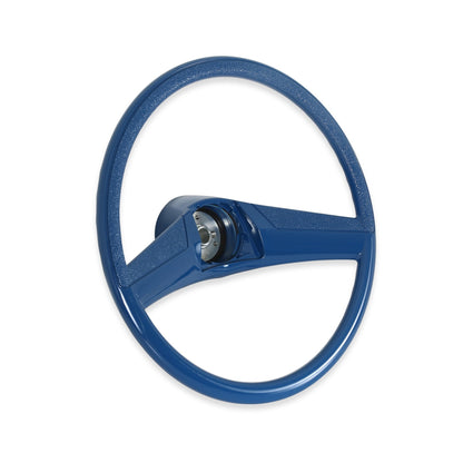 69-72 CHVY STEERING WHEEL- CUST DIA-15" - Brothers Trucks Steering Wheel -  Custom Diameter - 15-inch - Blue