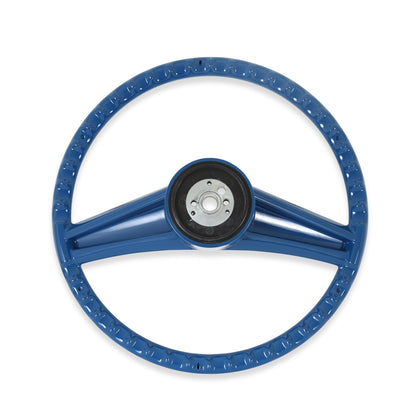 69-72 CHVY STEERING WHEEL- CUST DIA-15" - Brothers Trucks Steering Wheel -  Custom Diameter - 15-inch - Blue