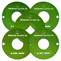 Shim Kit - Includes one each 0.125", 0.090", 0.080", 0.063", and 0.040" Aluminum Shim