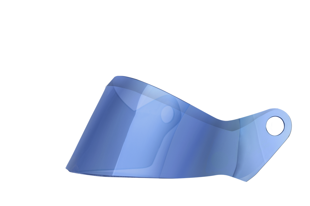 Visière bleue miroir courte ST6 foncée