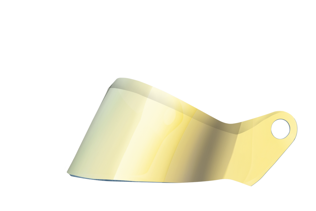 Rétroviseur court ST6, visière jaune foncée