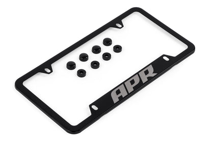 APR PLATE FRAME - THICK, BLCK W/HW HIDRS - APR License Plate Frame - Thick, Black w/ Hiders