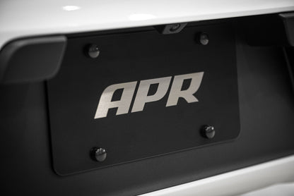 APR LICENSE PLATE - SILVER ON BLACK - APR License Plate - Silver on Black