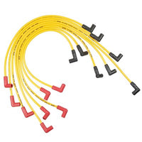SPARK PLUG WIRE SET - 90 DEG BOOTS - YELLOW