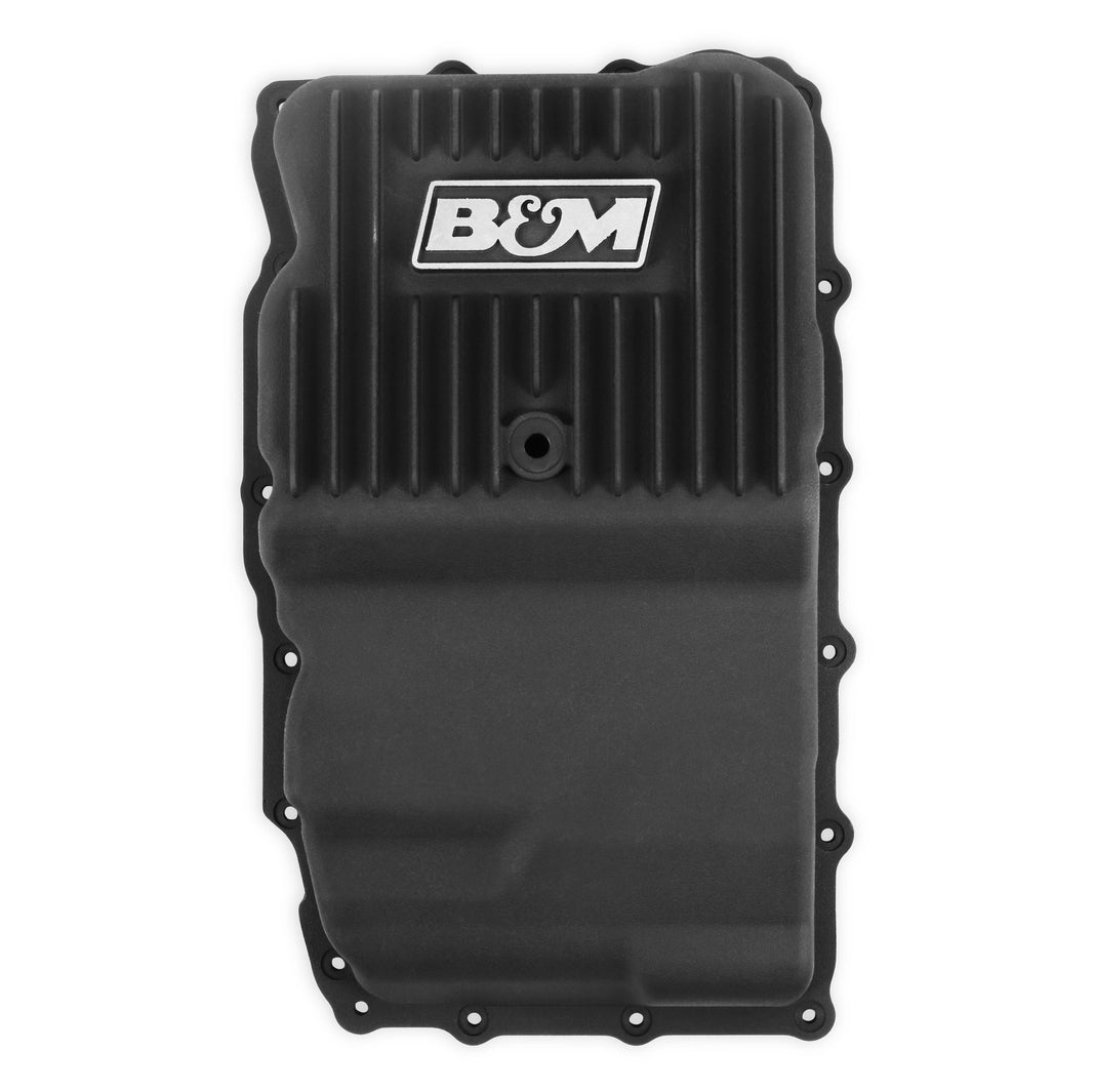 B&M Hi-Tek Heavy-Duty Deep Transmission Pan-GM 10L80- Aluminum-Black Anodized - Photo - Primary Bottom