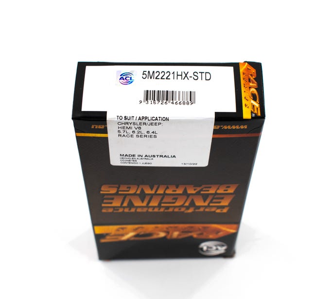 Acl Main Bearing Set - 2009+ GEN III HEMI - .001" Extra Clearance - 5M2221HX-STD