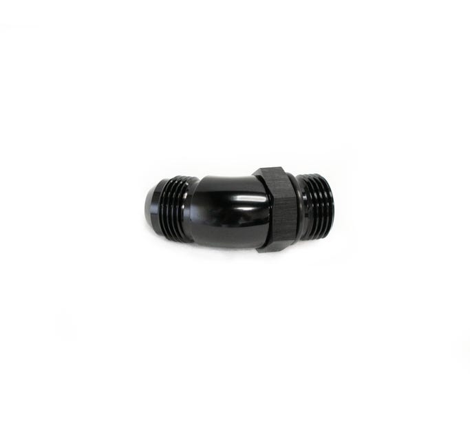 BTR AN Fitting - AN to ORB Adapter - 10 ORB to 10AN - 45° - Black
