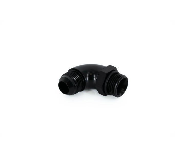 BTR AN Fitting - AN to ORB Adapter - 12 ORB to 12AN - 90° - Black