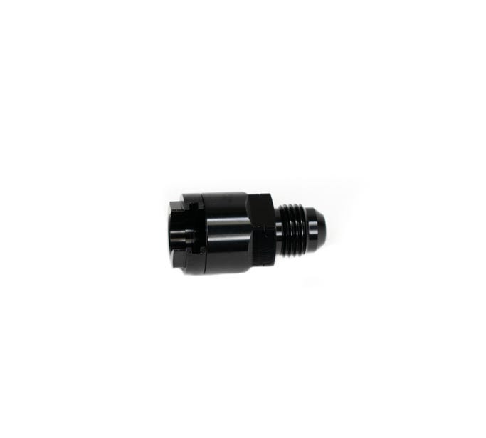 BTR AN Adapter - 6AN to 3/8" Female Premium Quick Connect - Black
