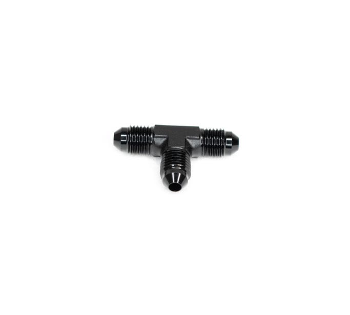 BTR AN Fitting - 6AN Male Tee Fitting - Black