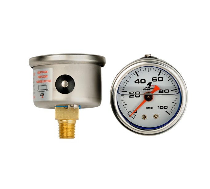 Aeromotive 0 to 100 Psi Fuel Pressure Gauge
