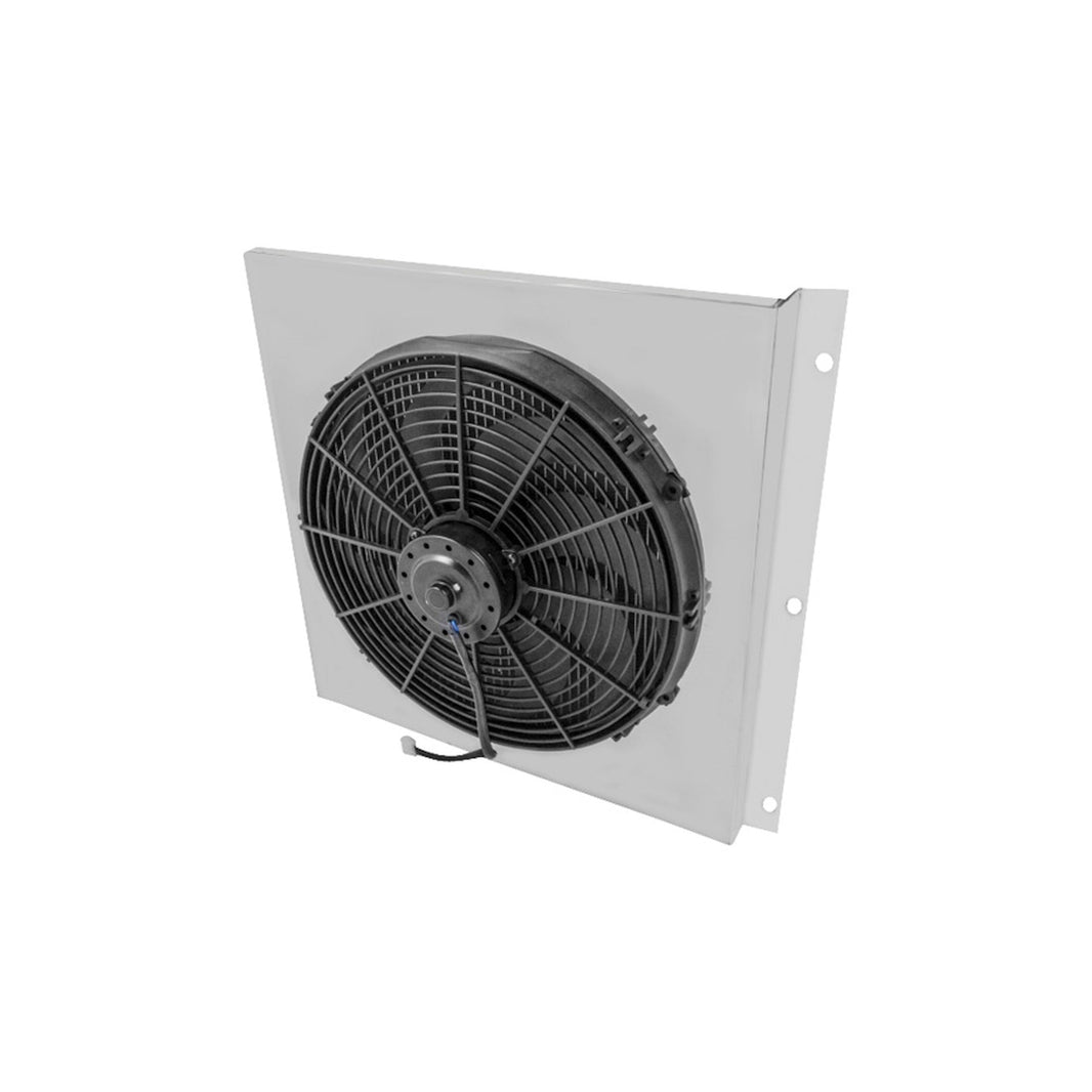 63-66 CHVY/GMC TRCK AL SHROUD W/FAN-V8 - Brothers Trucks Aluminum Shroud With Fan - V8