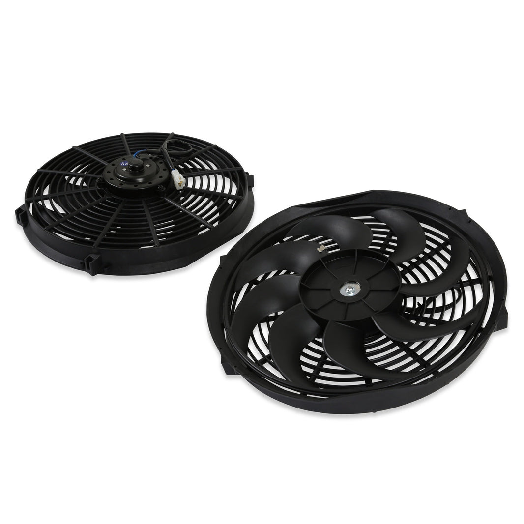 73-87 CHVY/GMC TRCK AL SHROUD W/FANS-V8 - Brothers Trucks Aluminum Radiator Shroud w/ Fans