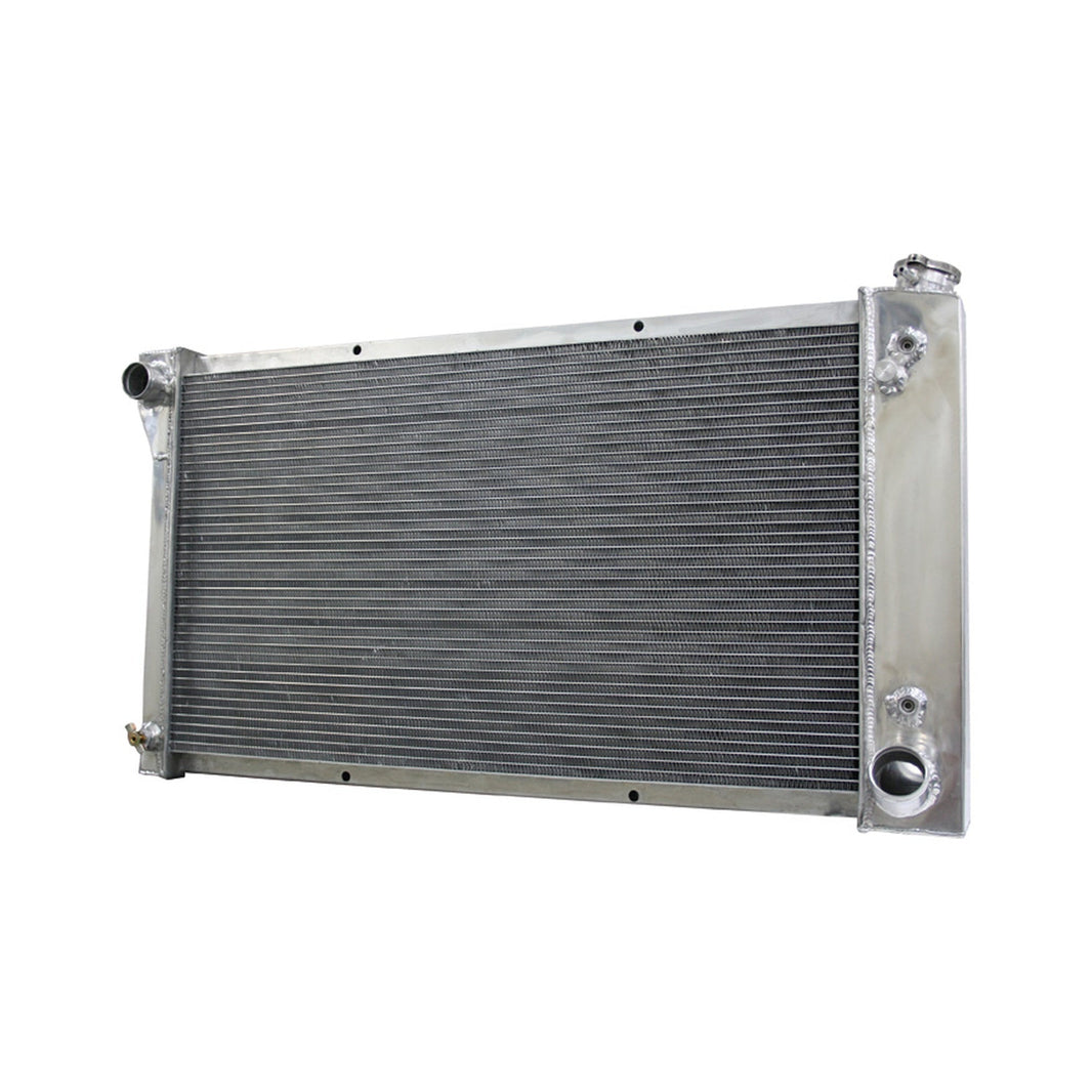 67-72 CHVY AL RADIATOR-AUTO-V8-2 ROW - Brothers Trucks Radiator - Aluminum - Auto - V8 - 2 Row