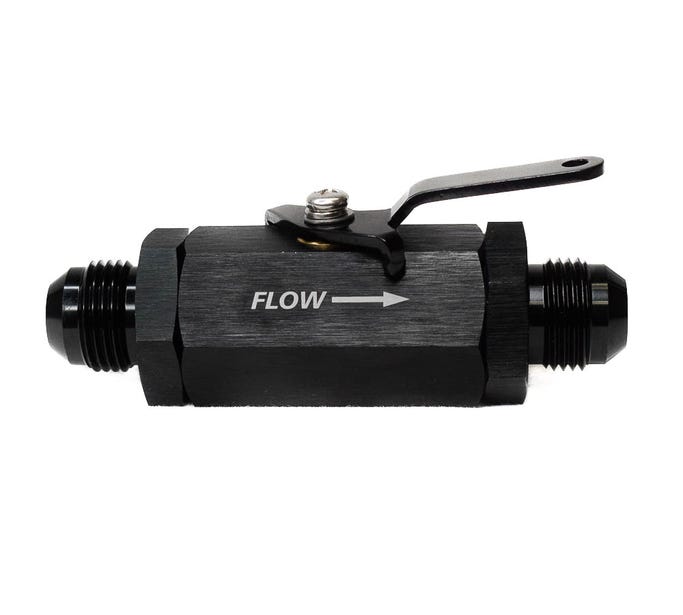 BTR Shutoff Valve - 10AN - Black