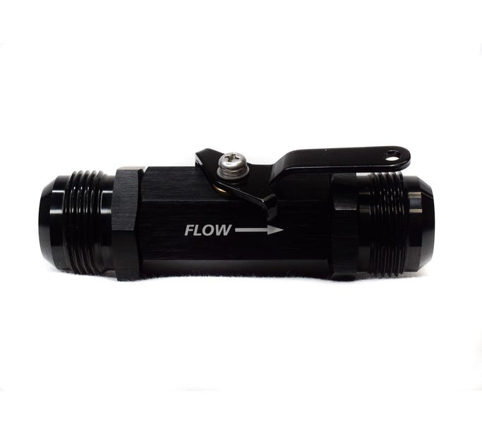 BTR Shutoff Valve - 16AN - Black