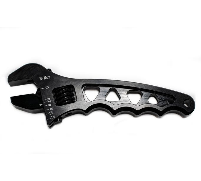 BTR AN 3-12 Adjustable Aluminum Wrench - Black