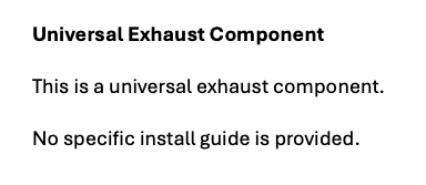 FLEX SECTION, EXHAUST, 2.5" IN/OUT X 6" - APR Premium Braided Interlocking Flex Section - 63.5mm (2.5")