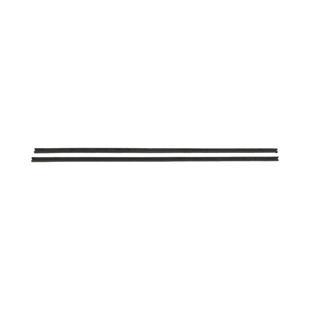 60-72 DIVISION BAR W/STRIP ST 2 PCS - Brothers Trucks Door Glass Division Bar Weatherstrip Set - Pair