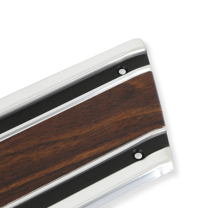 69-72 BEDSIDE MOLDING LWR RR SWB LH-WOOD - Brothers Trucks  Bedside Molding - Lower Rear- Shortbed- Woodgrain - LH