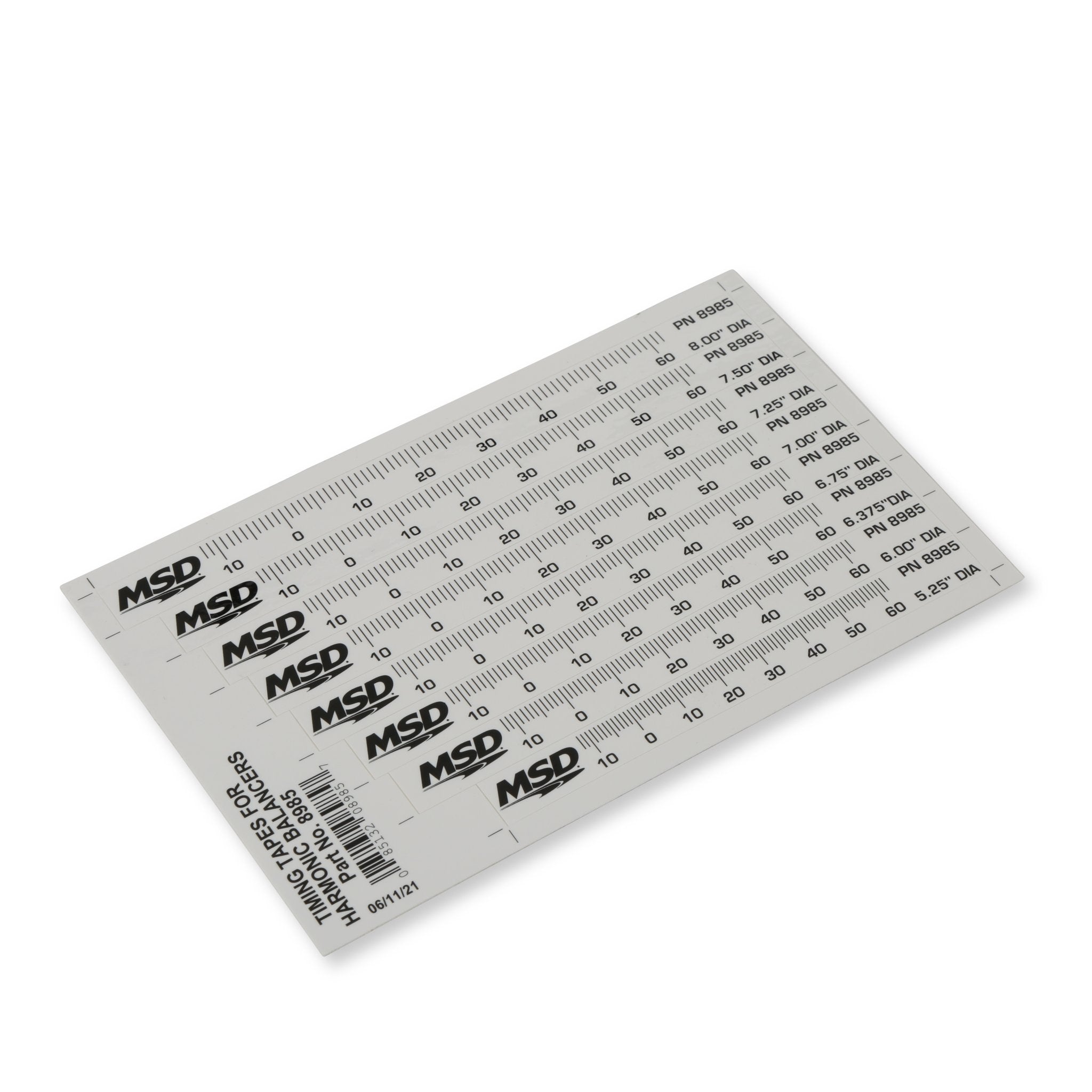 MSD Timing Tape - Harmonic Balancer - 5.25" to 8.00" - Photo - out of package Top
