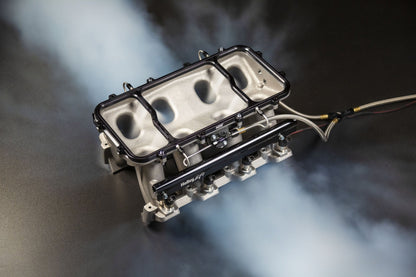 Kit de plaque d'injection de protoxyde d'azote NOS Hi-Ram uniquement - Noir - Plaque d'injection de protoxyde d'azote sèche NOS pour collecteurs d'admission Holley LS Hi-Ram EFI - Noir