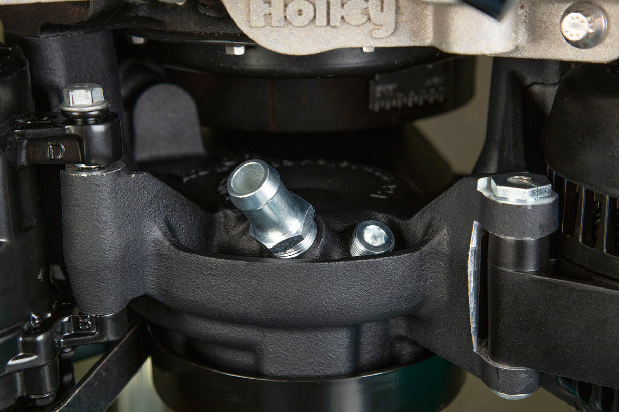 Holley Small Block Chevy Mid-Mount Complete Accessory System - Photo - out of package Top
