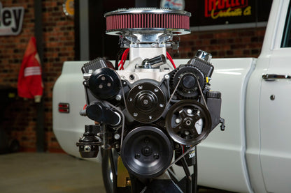 Holley Small Block Chevy Mid-Mount Complete Accessory System - Photo - Mounted Angle