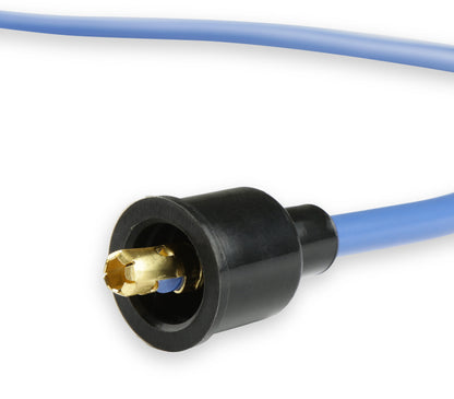 Jeu de câbles d'allumage - Âme en cuivre Super Stock 8 mm - Cosses à 90° - Bleu