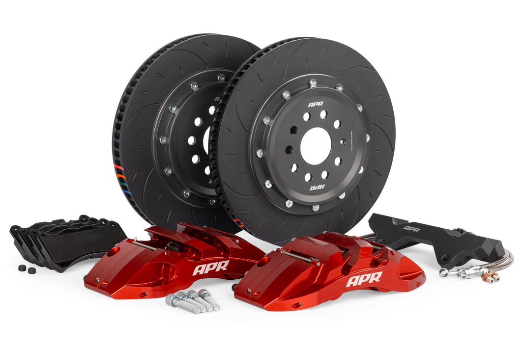 BBK, 370X34MM, 6 PISTON G3, MK8 R, RED - APR 370x34mm 6-Piston Big Brake Kit - Front - Red - (MQBEVO 355mm)