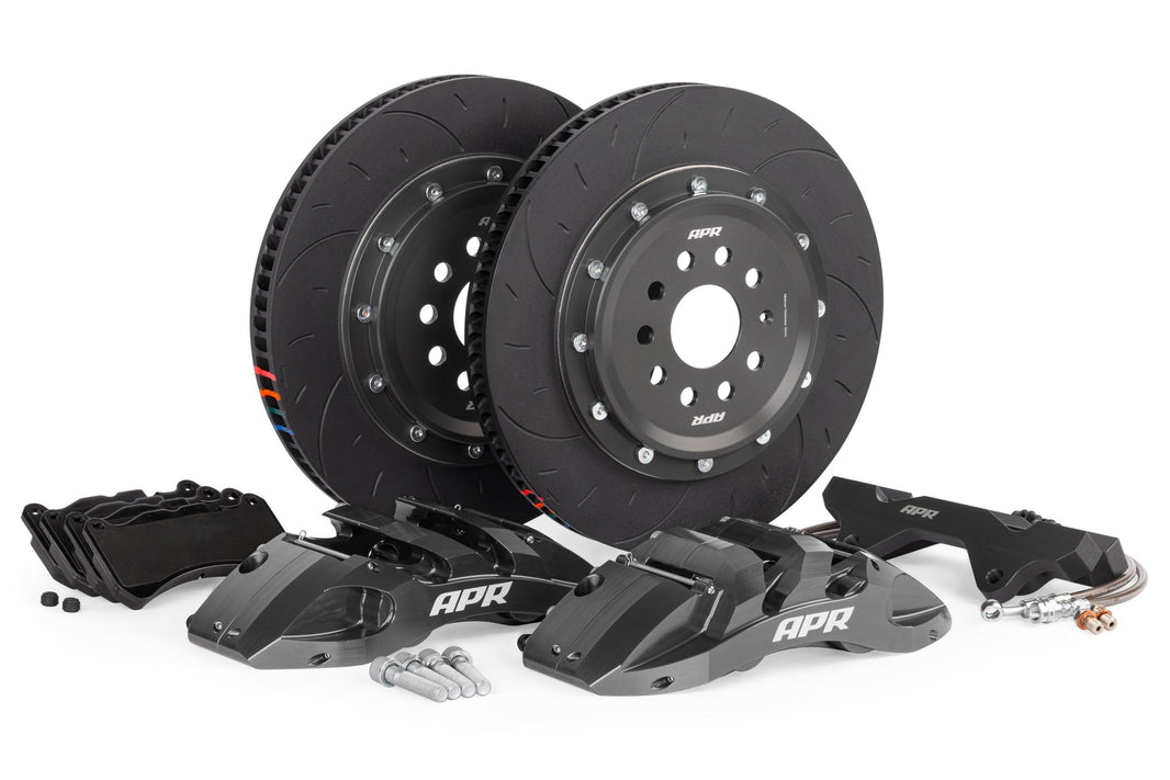 BBK, 370X34MM, 6 PISTON G3, MK8 R, GREY - APR 370x34mm 6-Piston Big Brake Kit - Front - Grey - (MQBEVO 355mm)