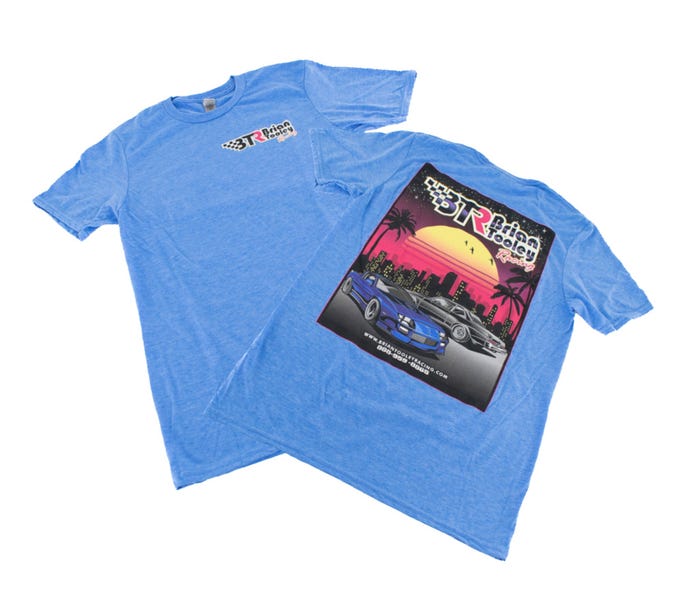 BTR Blue Retro T-shirt Triple Extra Large