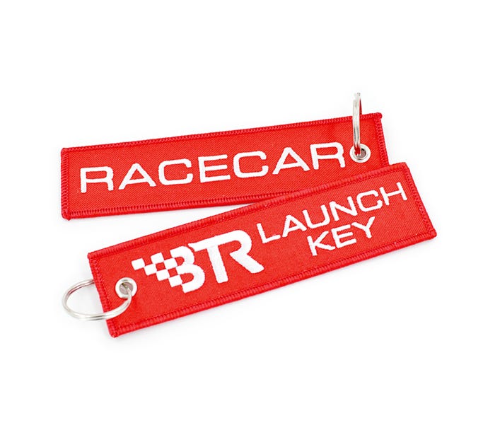 BTR Launch Key Racecar Keychain