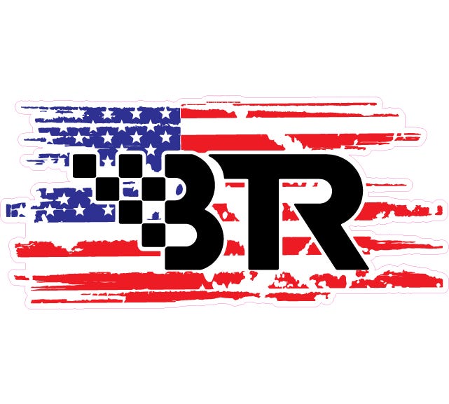 BTR American Flag 8.5" X 4"